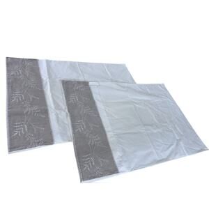 "John Lewis" Special Purchase 100% Cotton Pillowcases Standard Size Embroidered